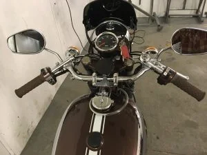 BSA Gold Star - Bars and Gauges close-up
